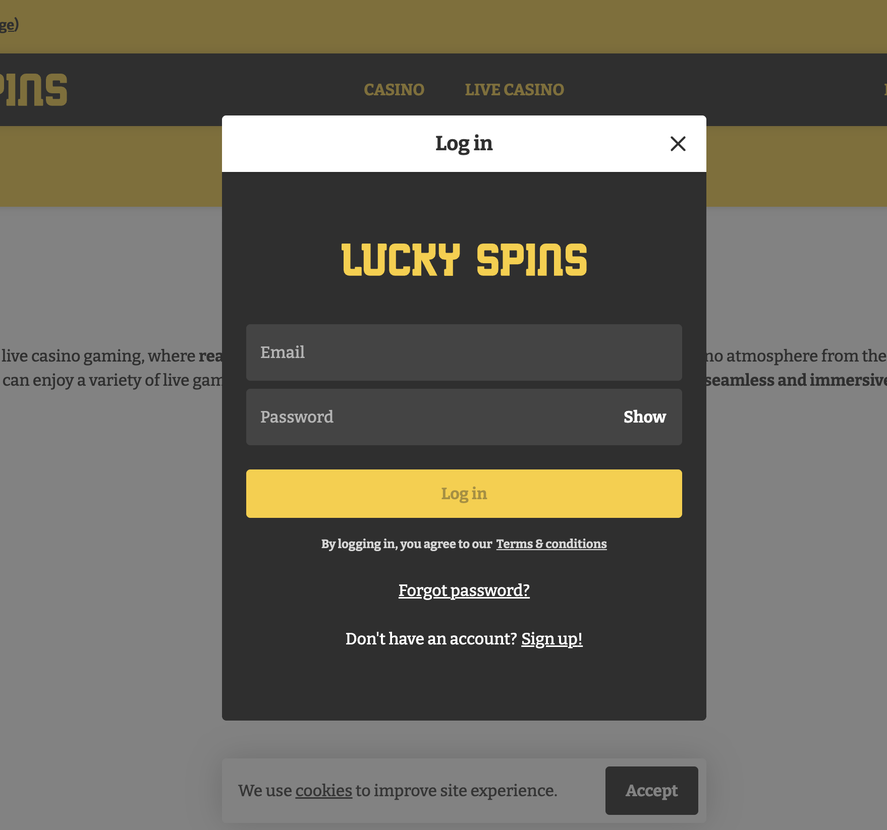 luckyspins Gameplay
