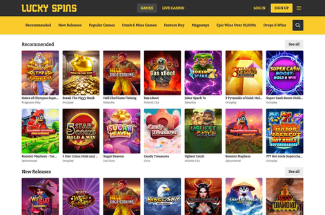 luckyspins Gameplay
